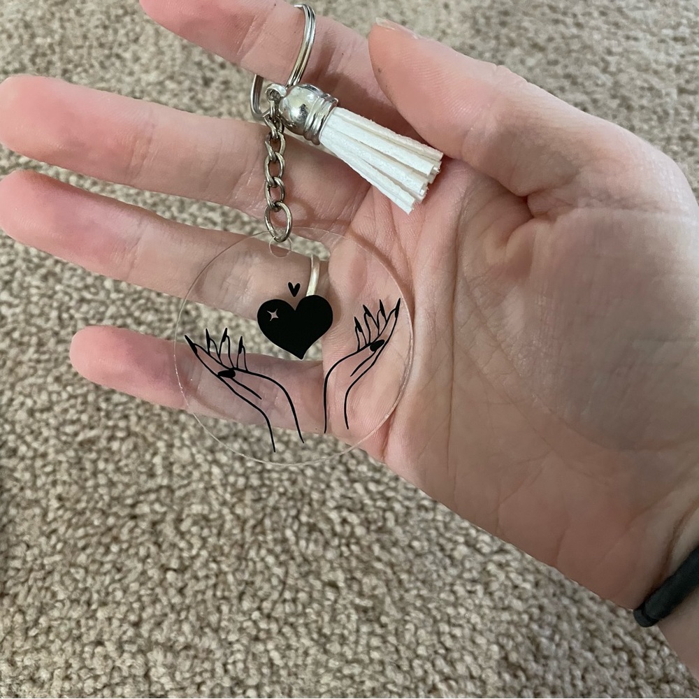 Handmade vinyl keychain